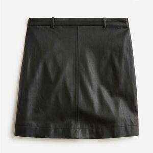 J Crew Leather Mini Skirt